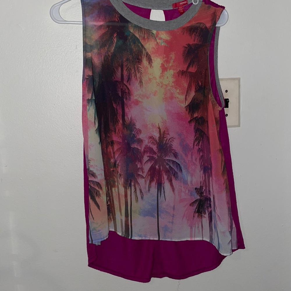Bongo palm tree tank top - LG